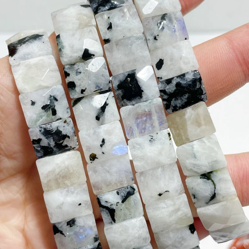 4 Types Multi-faceted Bracelet Wholesale Red Jasper Labradorite India Moonstone Howlite - Image 6