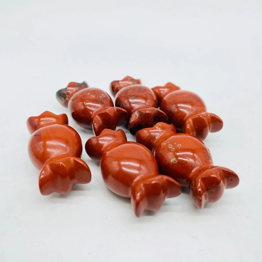 4 Types Halloween Candy Carving Wholesale Moss Agate Red Jasper Chevron Amethyst - Image 3