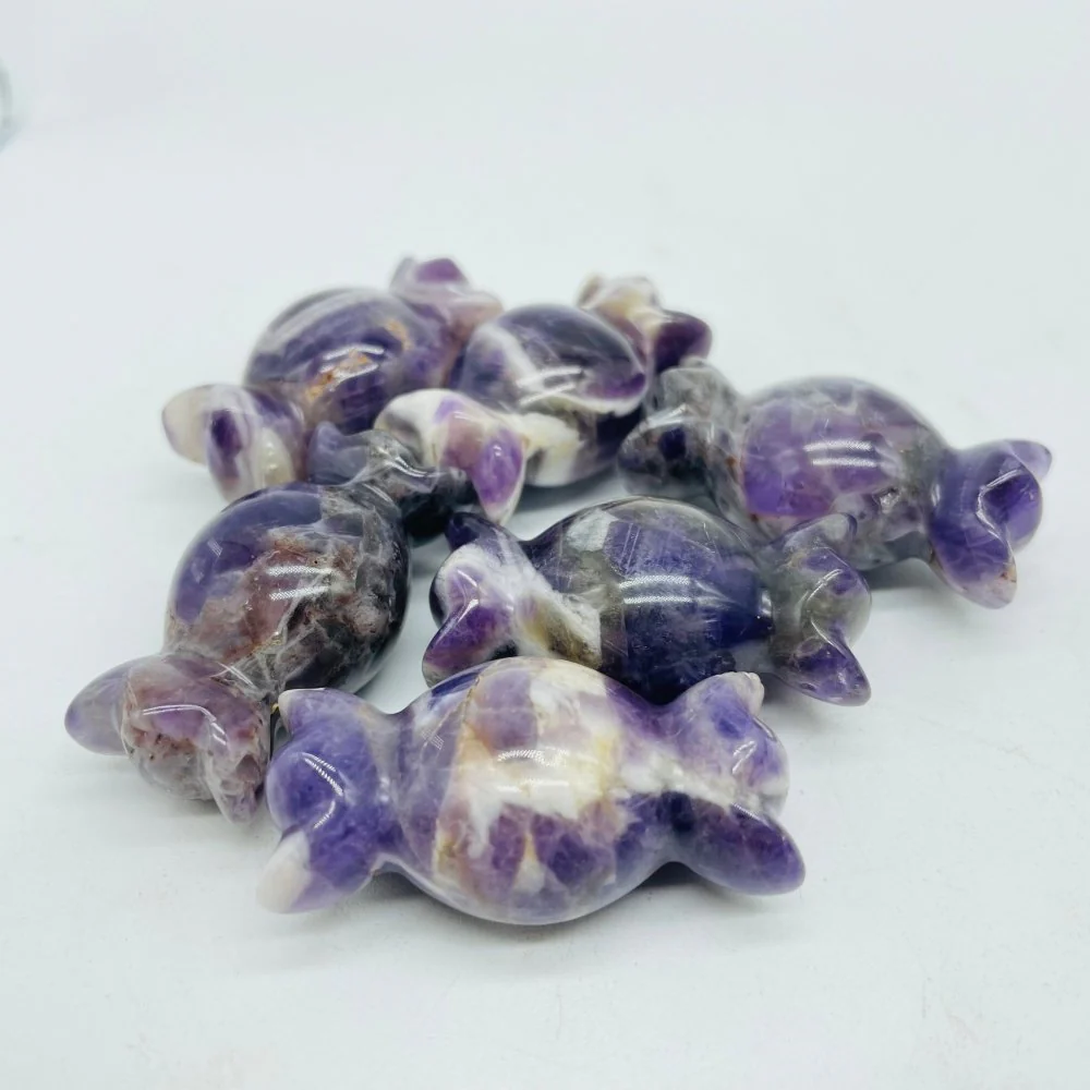 4 Types Halloween Candy Carving Wholesale Moss Agate Red Jasper Chevron Amethyst - Image 5