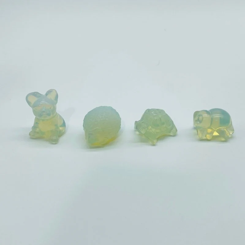 4 Types Mini Opalite Animal Carving Wholesale