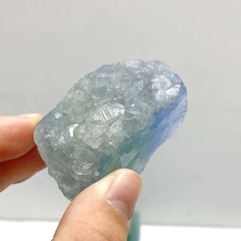 40 Pieces Blue Fluorite Mixed Calcite Raw Stone Specimen For Collection - Image 4