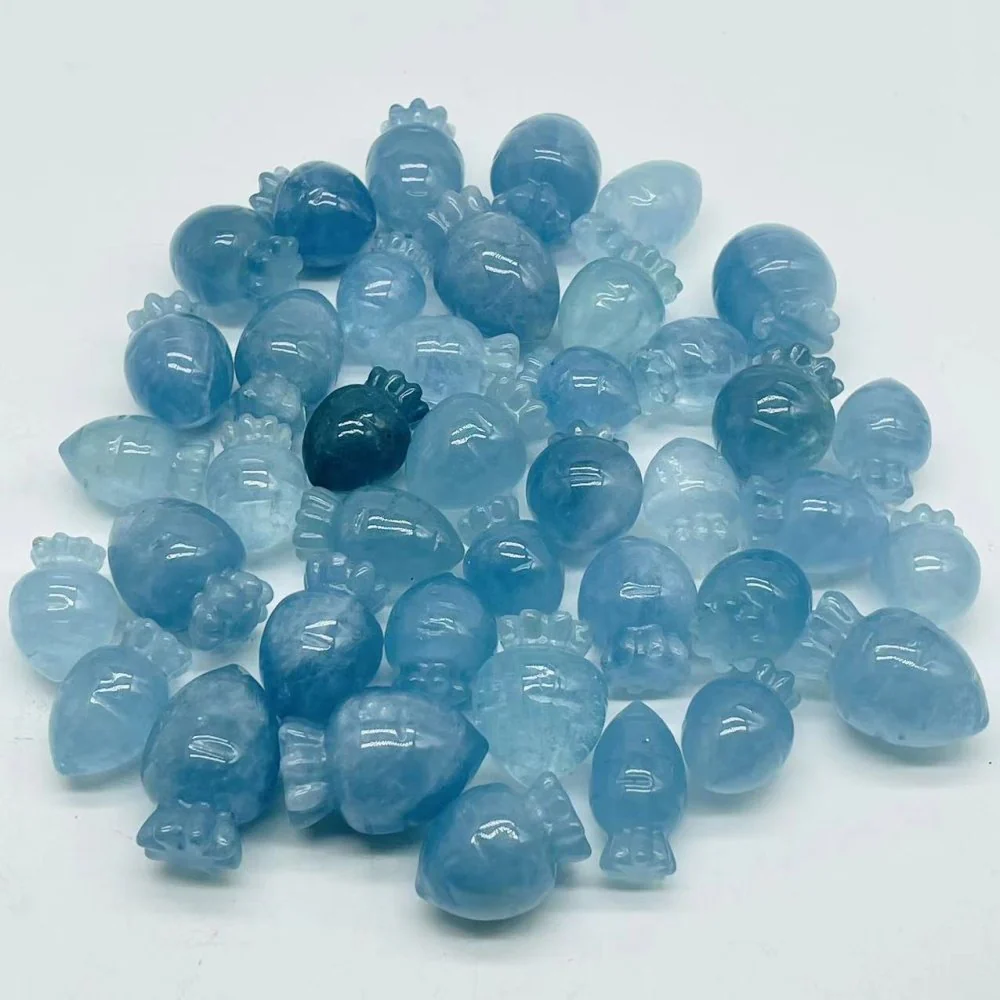 40 Pieces High Quality Aquamarine Carrot - Image 4