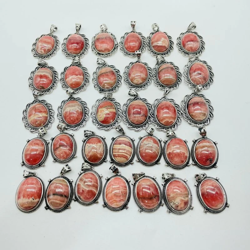 32 Pieces Rhodochrosite (Argentina) Pendant Charm - Image 2