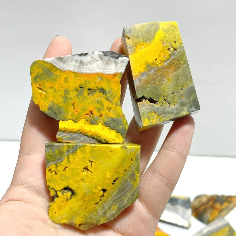 42 Pieces Bumble Bee Jasper Polished Home Decor - Image 8