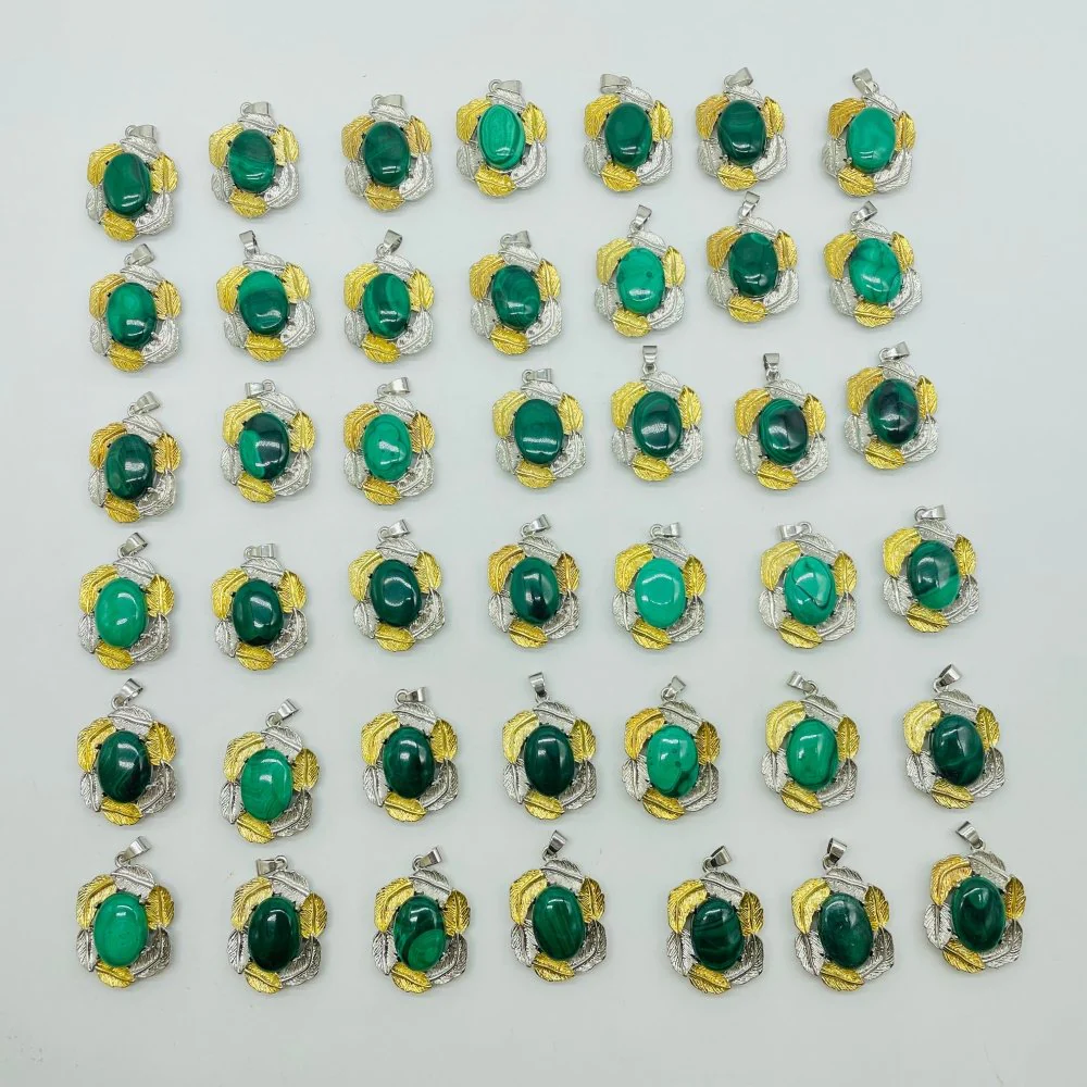 42 Pieces Malachite Charm Pendants - Image 5