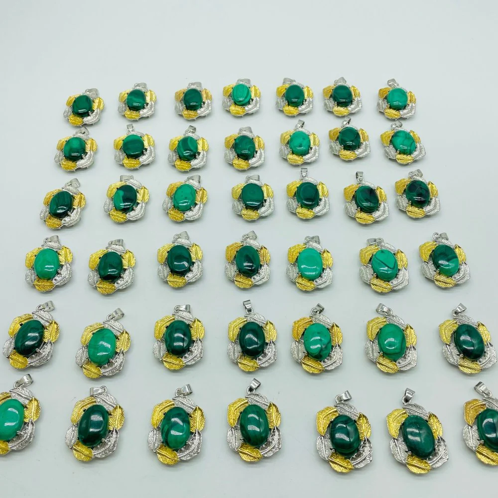 42 Pieces Malachite Charm Pendants - Image 7