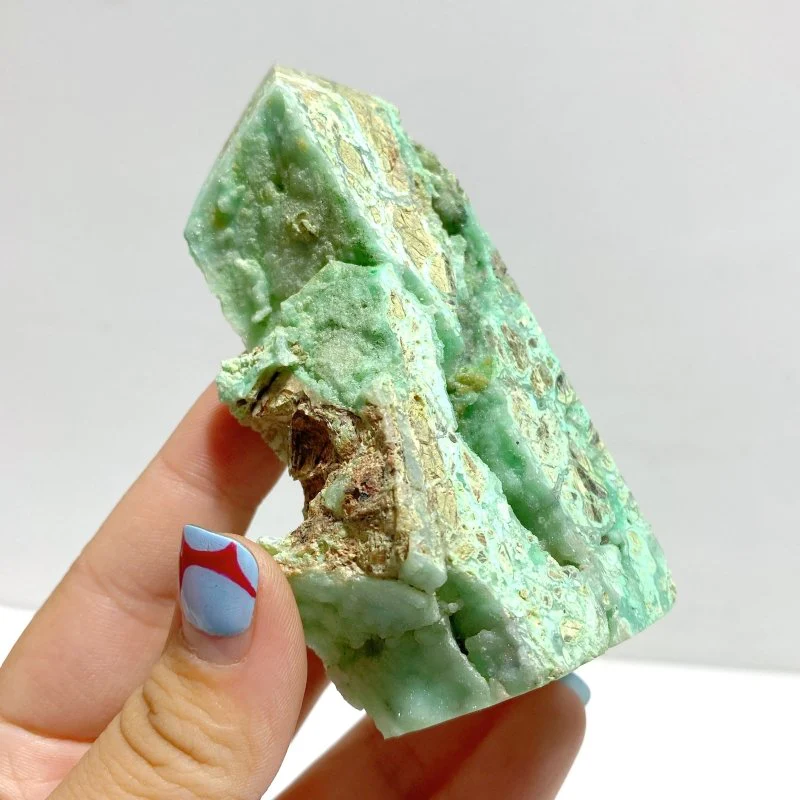 44 Pieces Indonesia Turquoise Druzy Geode Tower Point - Image 2