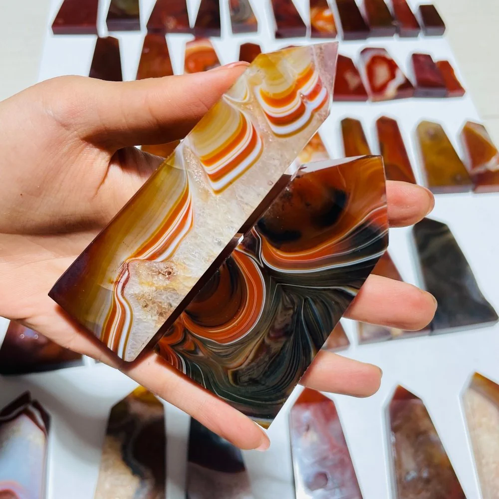 46 Pieces Carnelian Tower Points - Image 2