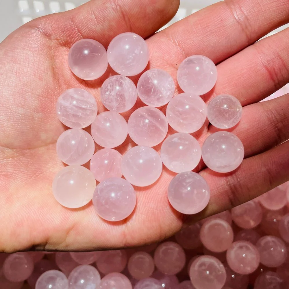 468 Pieces Mini Madagascar Pink Rose Quartz Spheres - Image 5