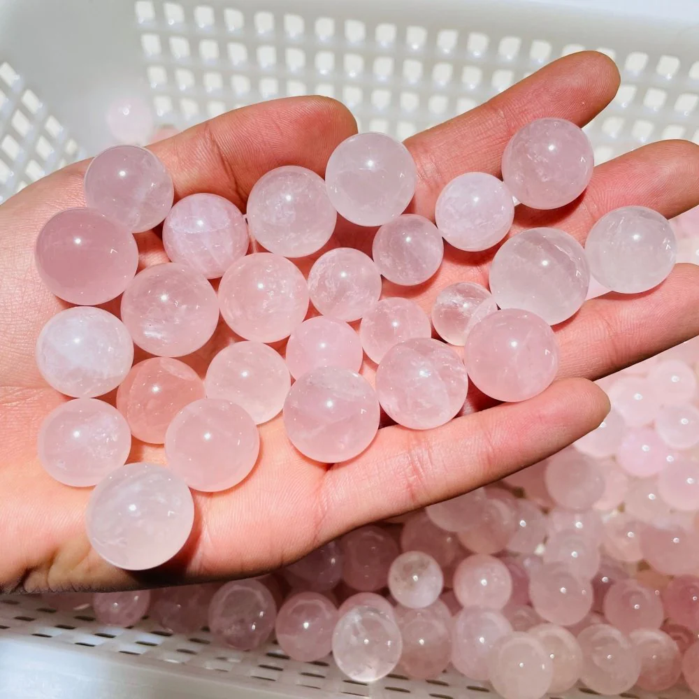 468 Pieces Mini Madagascar Pink Rose Quartz Spheres - Image 6