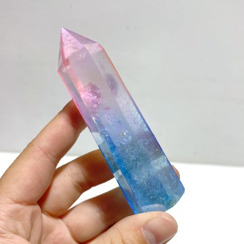 47 Pieces Aura Clear Quartz Point Clearance - Image 2