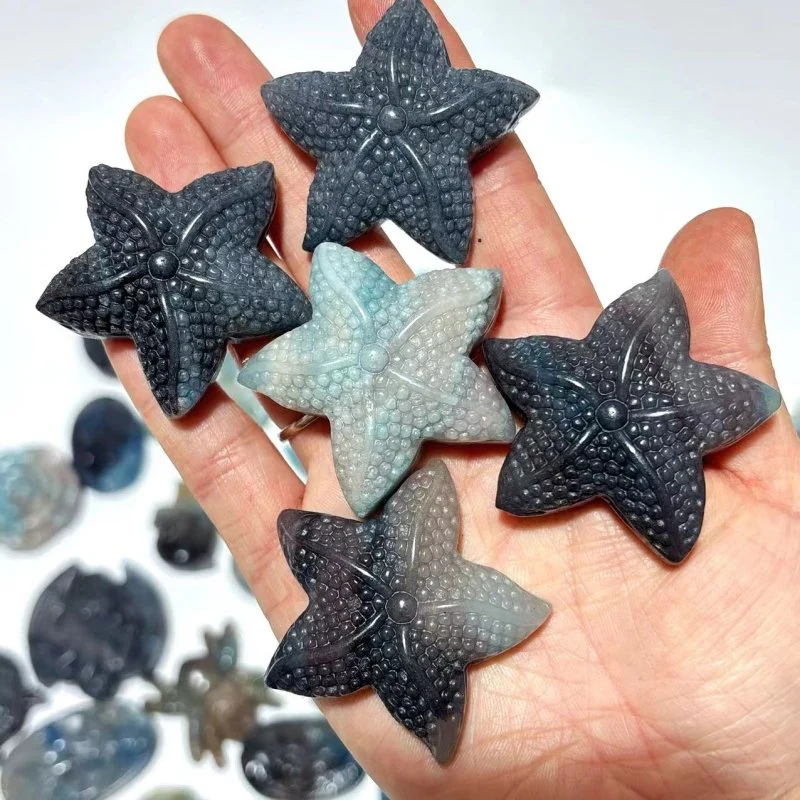 48 Pieces Trolleite Stone Mixed Animals Carving - Image 11