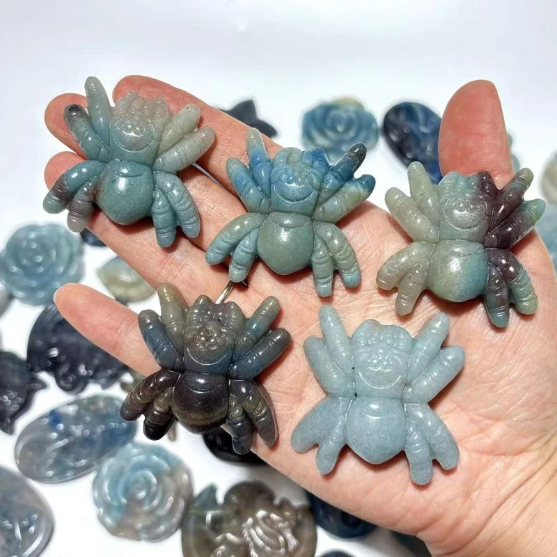 48 Pieces Trolleite Stone Mixed Animals Carving - Image 4