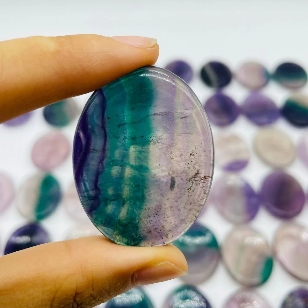 50 Pieces Fluorite Worry Stone