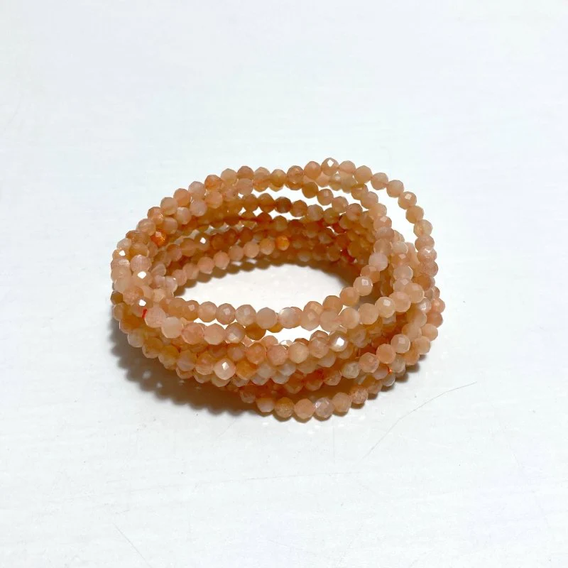 4MM Multi-Faceted Flash Bead Bracelets Wholesale Fluorite Garnet - Image 11