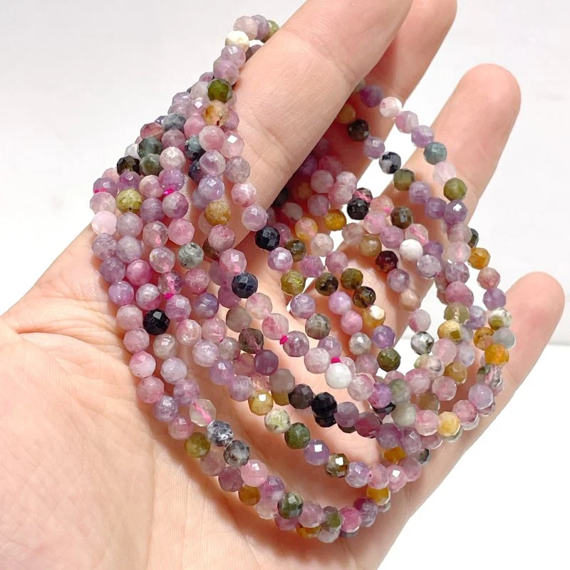 4mm Multi-faceted Unicorn Stone Bracelets Wholesale - Image 2