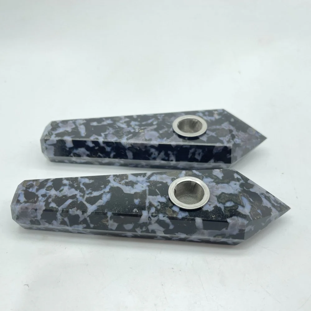 4Types Crystal Pipes Sodalite Apatite Wholesale - Image 5