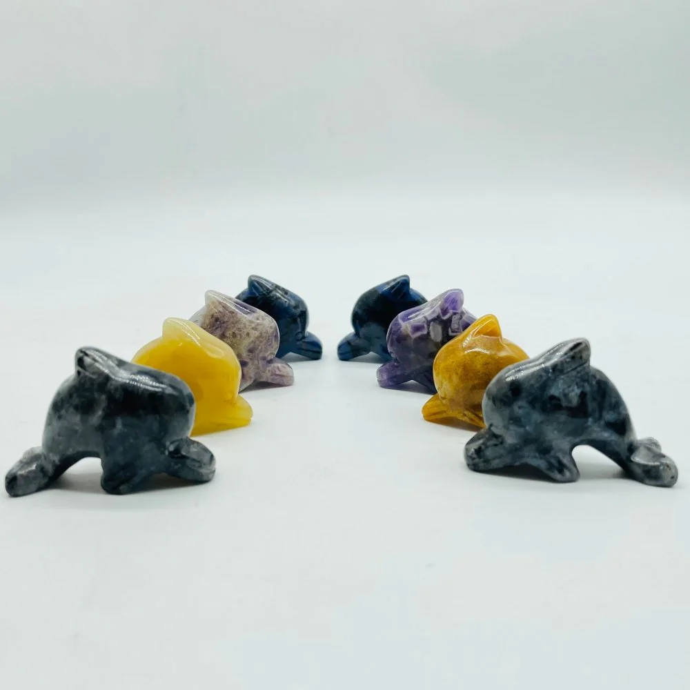 4Types Dolphin Carving Wholesale Chevron Amethyst & Sodalite - Image 4