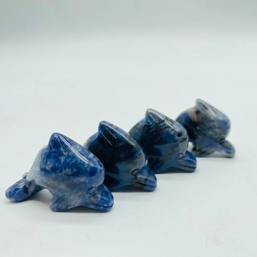 4Types Dolphin Carving Wholesale Chevron Amethyst & Sodalite - Image 7
