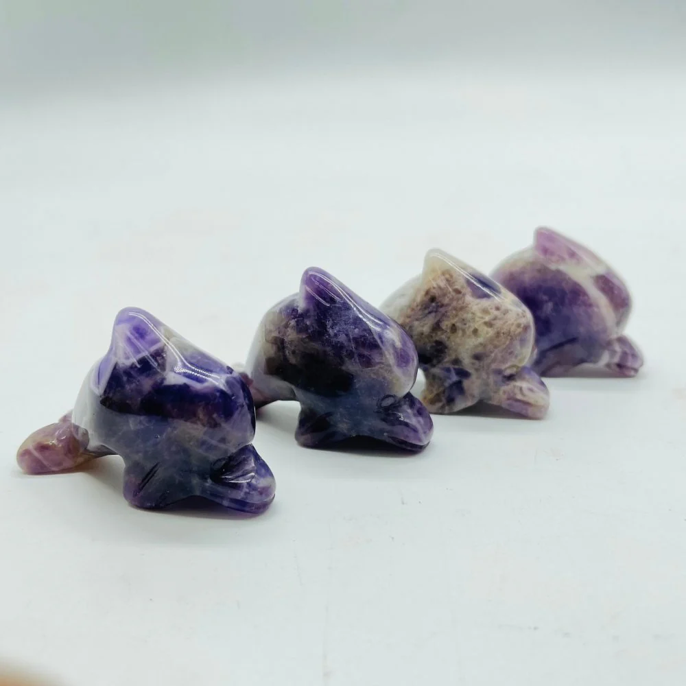 4Types Dolphin Carving Wholesale Chevron Amethyst & Sodalite - Image 8
