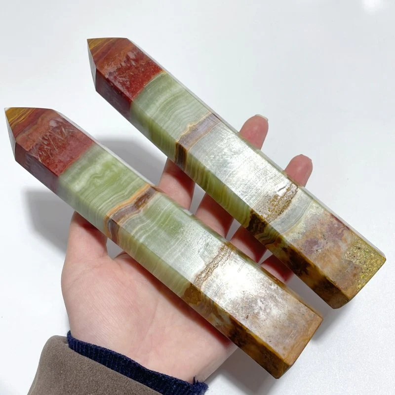 5.5-8In Large Afghanistan Jade Tower Point Wholesale - Image 2