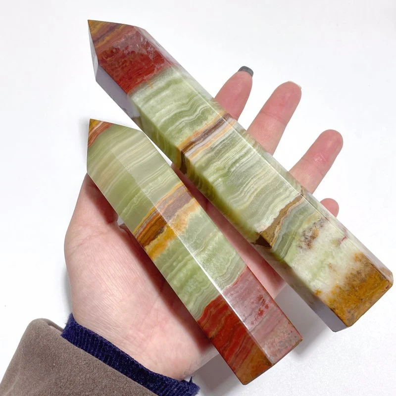 5.5-8In Large Afghanistan Jade Tower Point Wholesale - Image 4