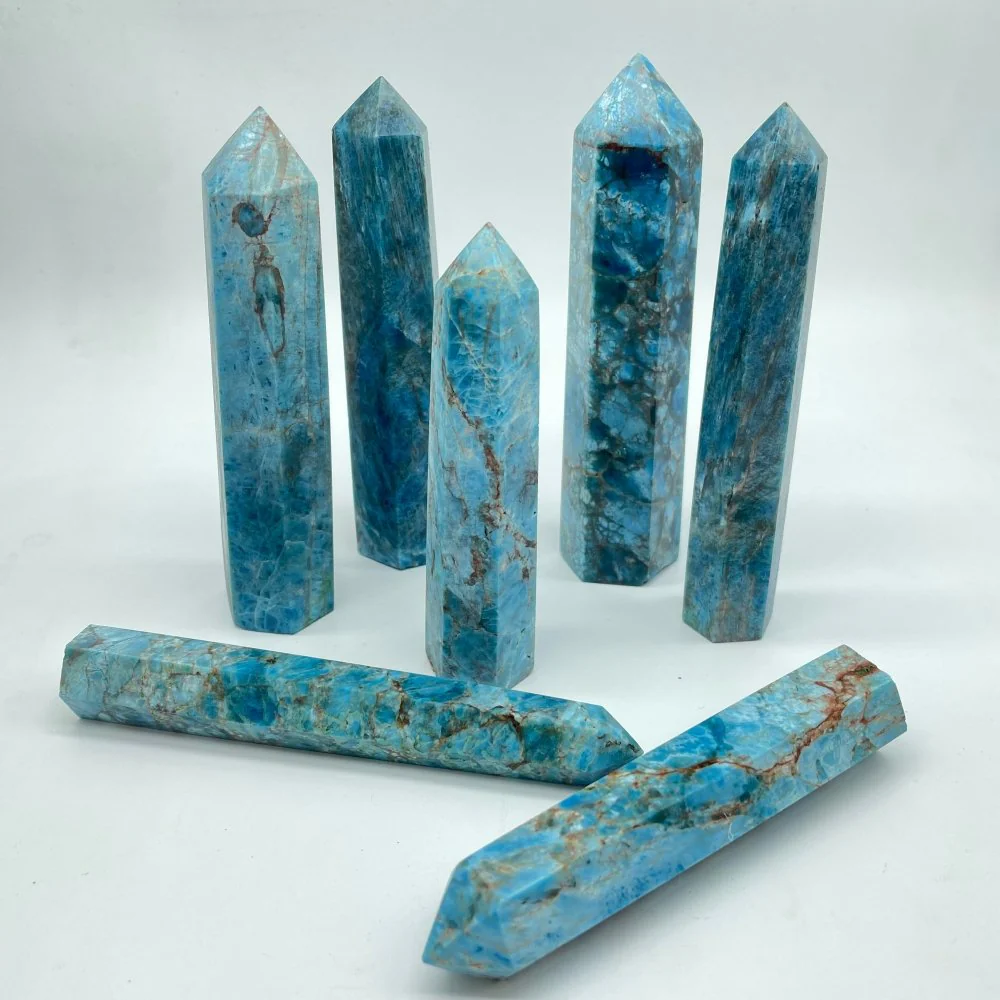 5-8in(12-20cm) Apatite Tower Point Wholesale - Image 2