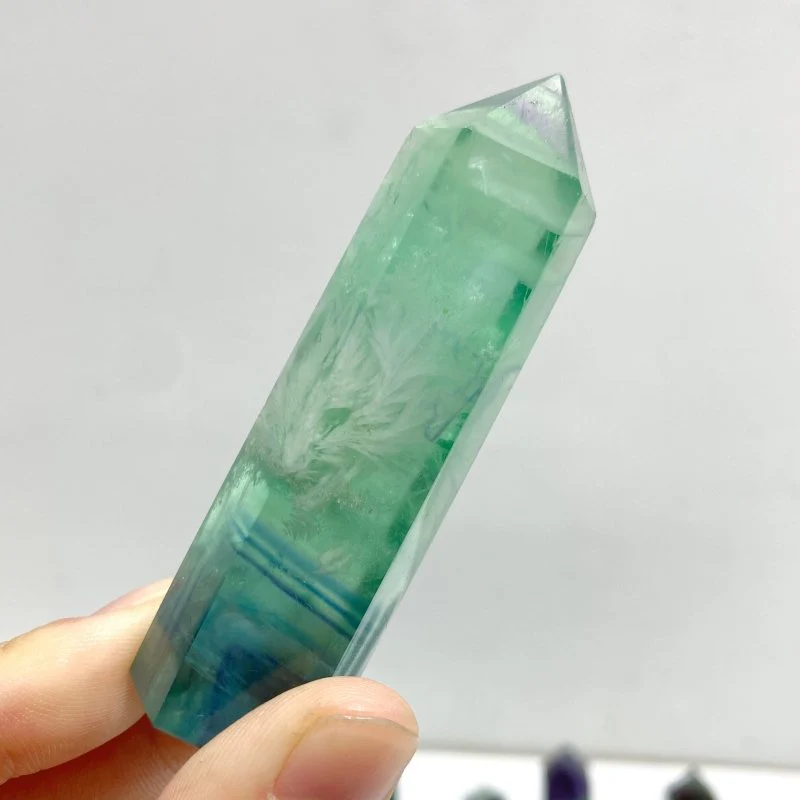 5-9CM Feather Fluorite Tower Wholesale - Image 3