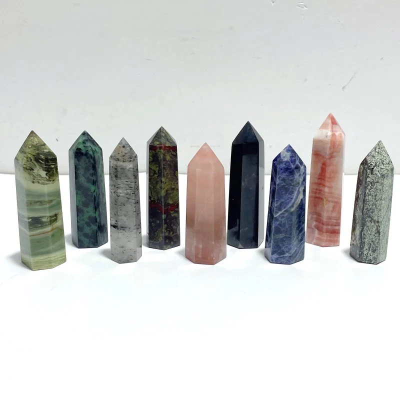 5-9CM Mixed Crystal Points Tower Wholesale Mystery Box - Random Gemstone Collection