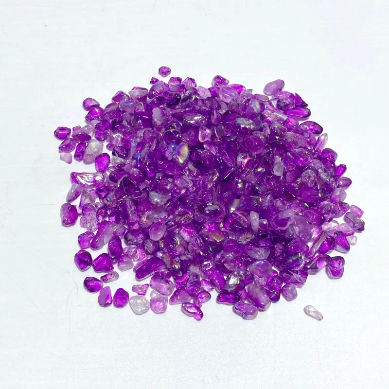 5 Colors Aura Clear Quartz Gravel Chips Wholesale - Image 5