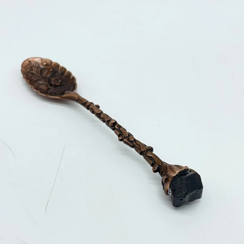 5 Colors Coffee Spoon With Garnet Raw Stone Wholesale - Image 4