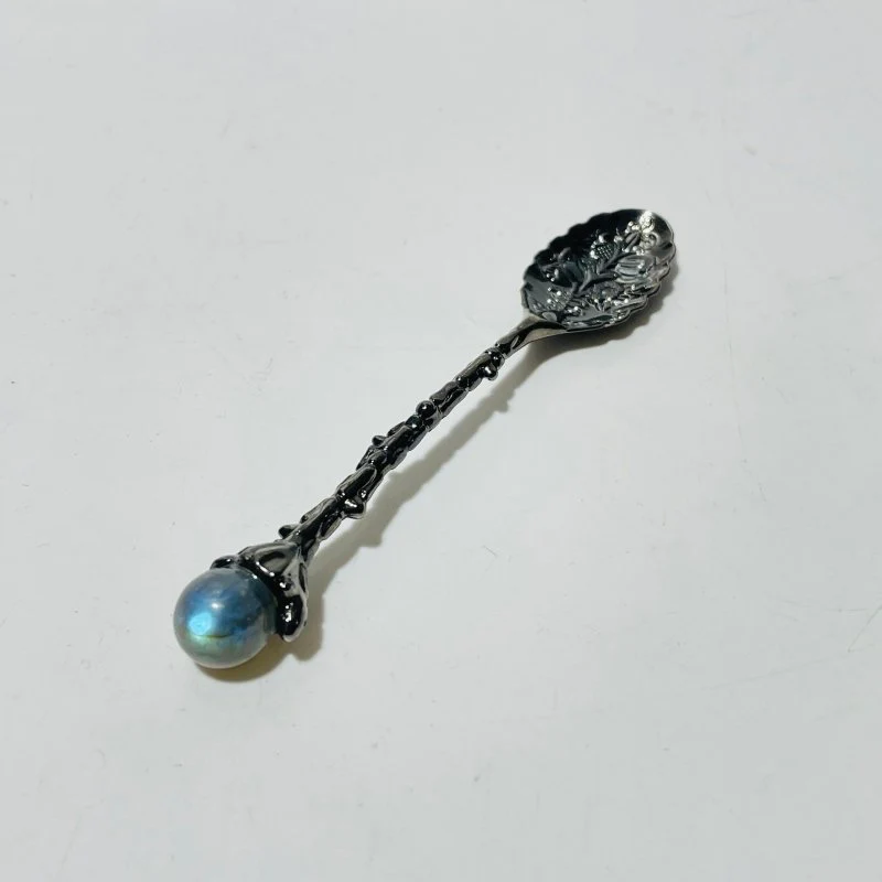 5 Colors Coffee Spoon With High Quality Labradorite Sphere Wholesale - Image 3