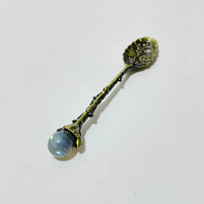 5 Colors Coffee Spoon With High Quality Labradorite Sphere Wholesale - Image 5