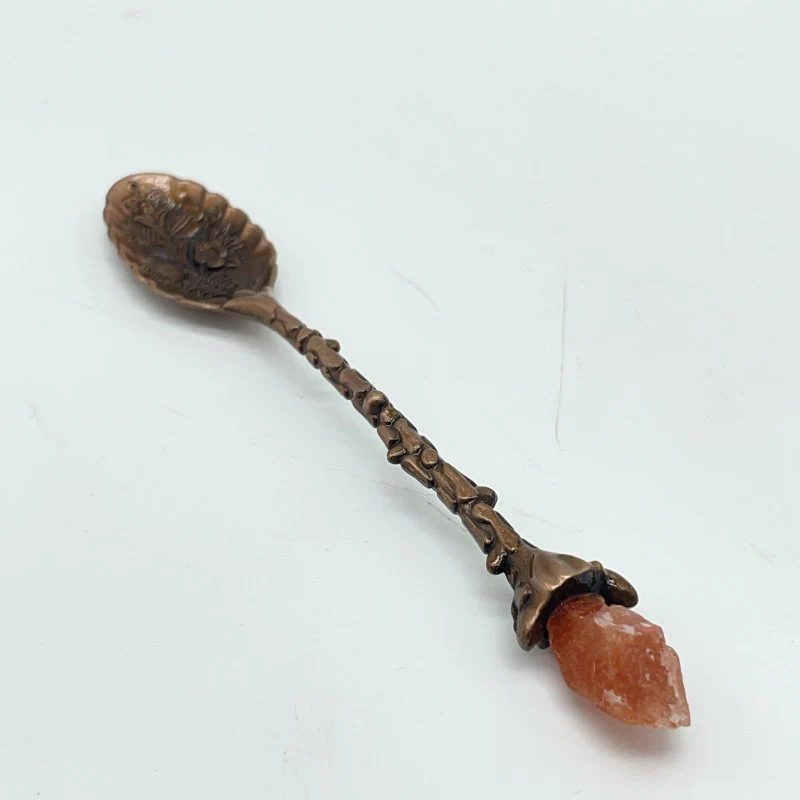 5 Colors Coffee Spoon With Sunstone Raw Stone Wholesale - Image 6