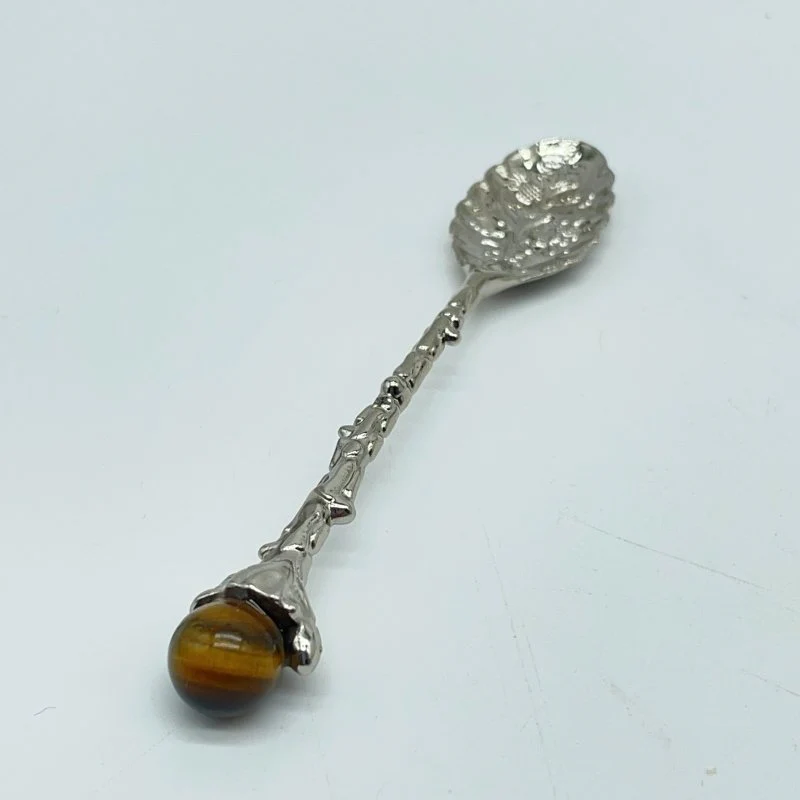 5 Colors Coffee Spoon With Tiger Eye Sphere Wholesale - Image 4