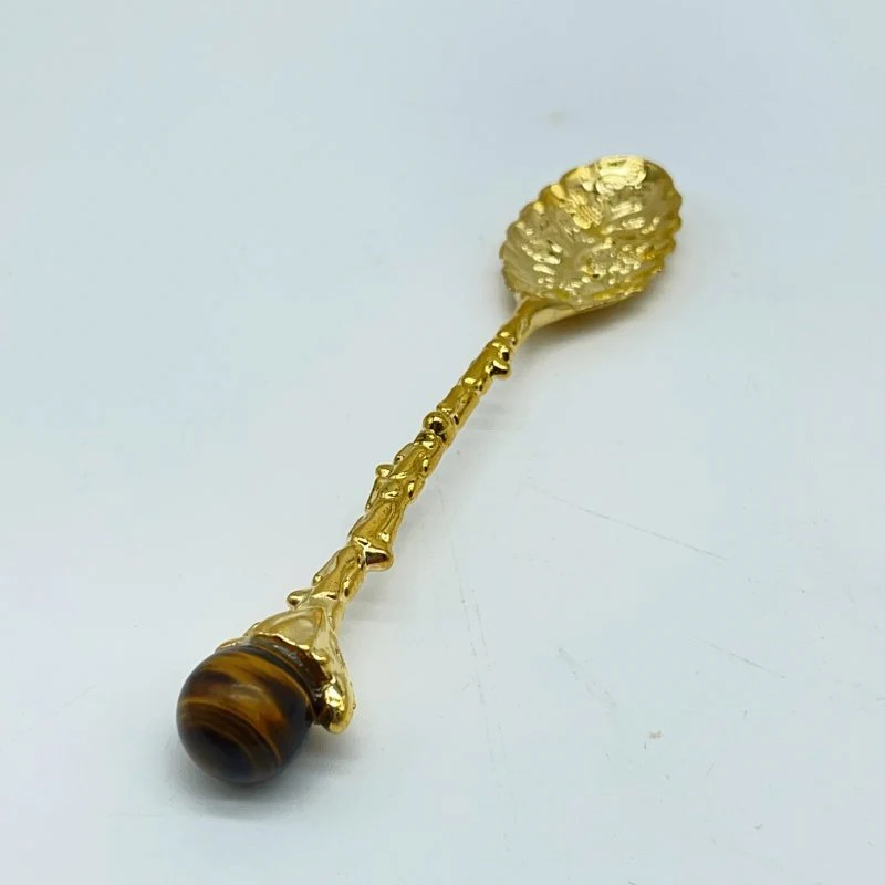 5 Colors Coffee Spoon With Tiger Eye Sphere Wholesale - Image 5