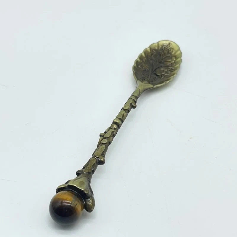 5 Colors Coffee Spoon With Tiger Eye Sphere Wholesale - Image 7