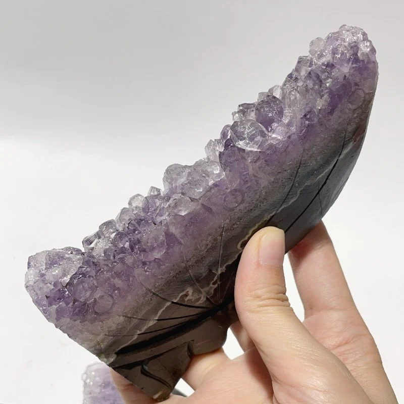 5 Pieces Amethyst Cluster Butterfly Fairy Carving - Image 10