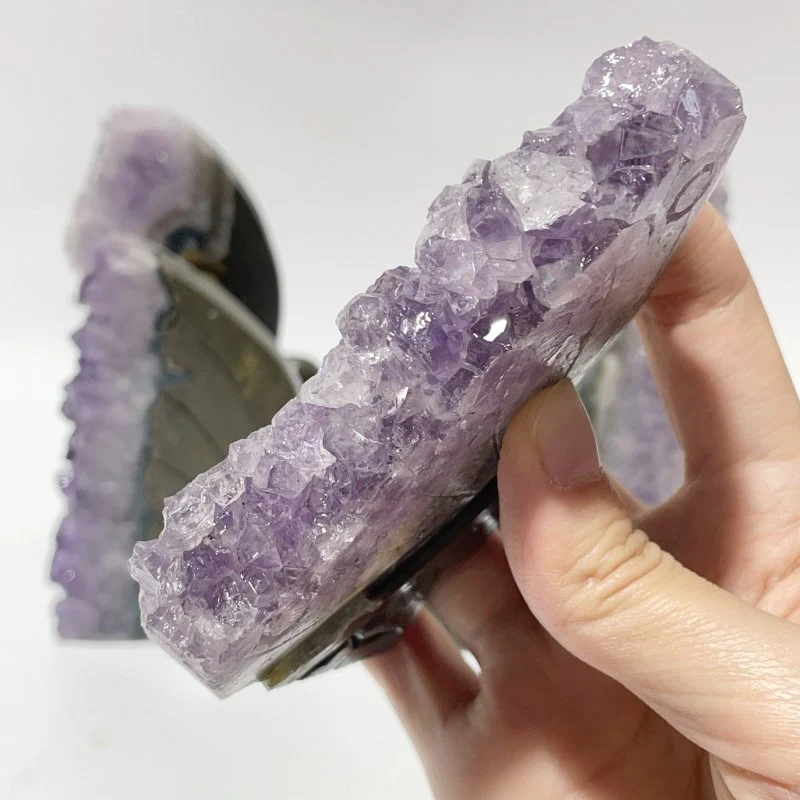 5 Pieces Amethyst Cluster Butterfly Fairy Carving - Image 4