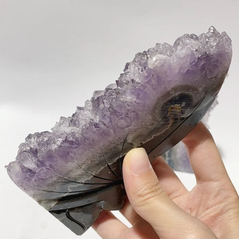 5 Pieces Amethyst Cluster Butterfly Fairy Carving - Image 9