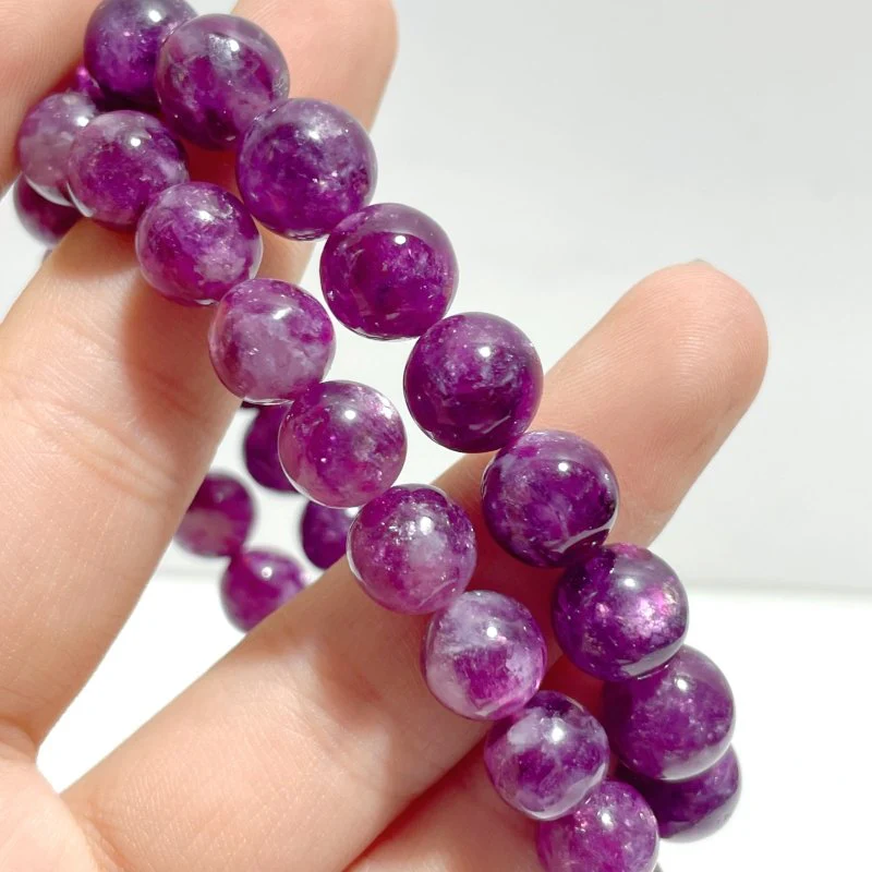 11 Pieces Beautiful Spark Lepidolite High Quality Bracelets (HGUB26) - Image 3