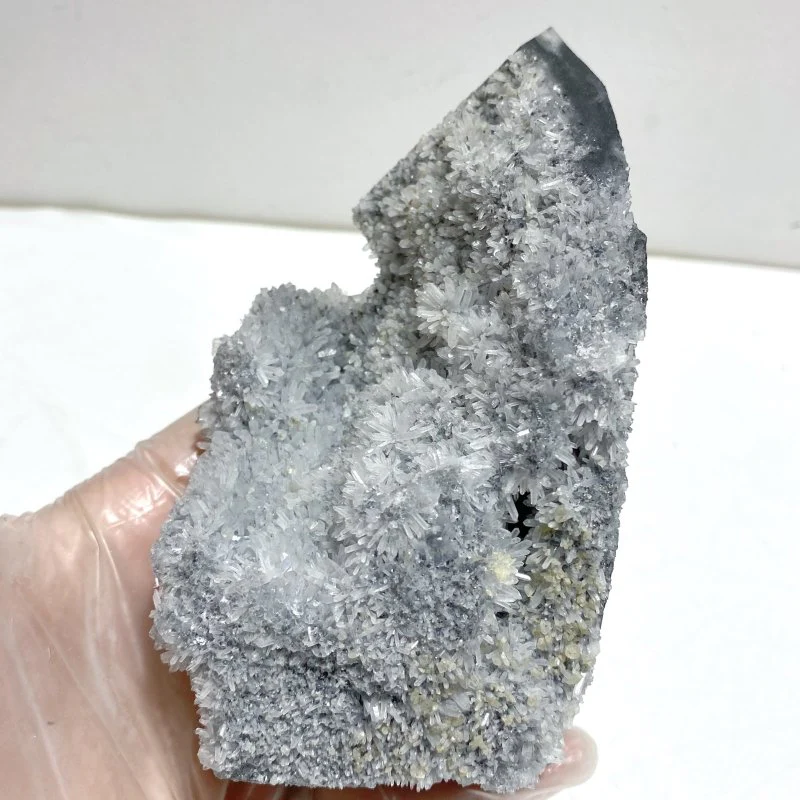 5 Pieces Black Clear Quartz Cluster Raw Side Tower - Image 5