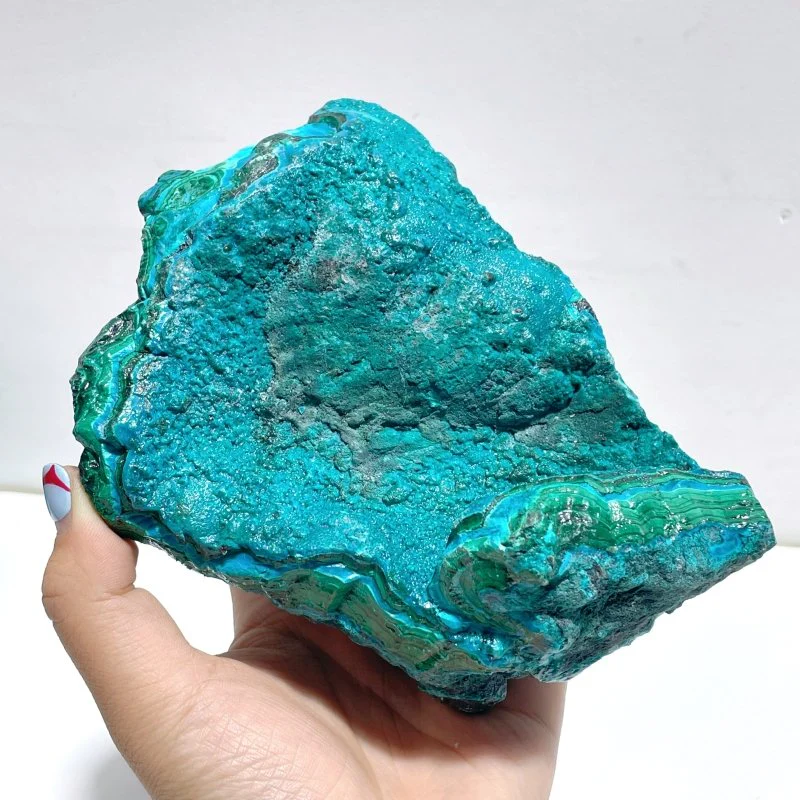 5 Pieces Chrysocolla Mixed Malachite Raw Stone Specimen - Image 2