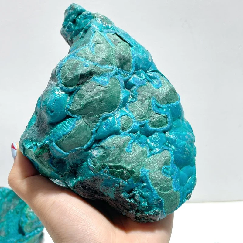 5 Pieces Chrysocolla Mixed Malachite Raw Stone Specimen - Image 5