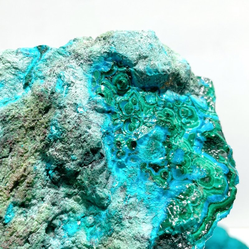 5 Pieces Chrysocolla Mixed Malachite Raw Stone Specimen - Image 3