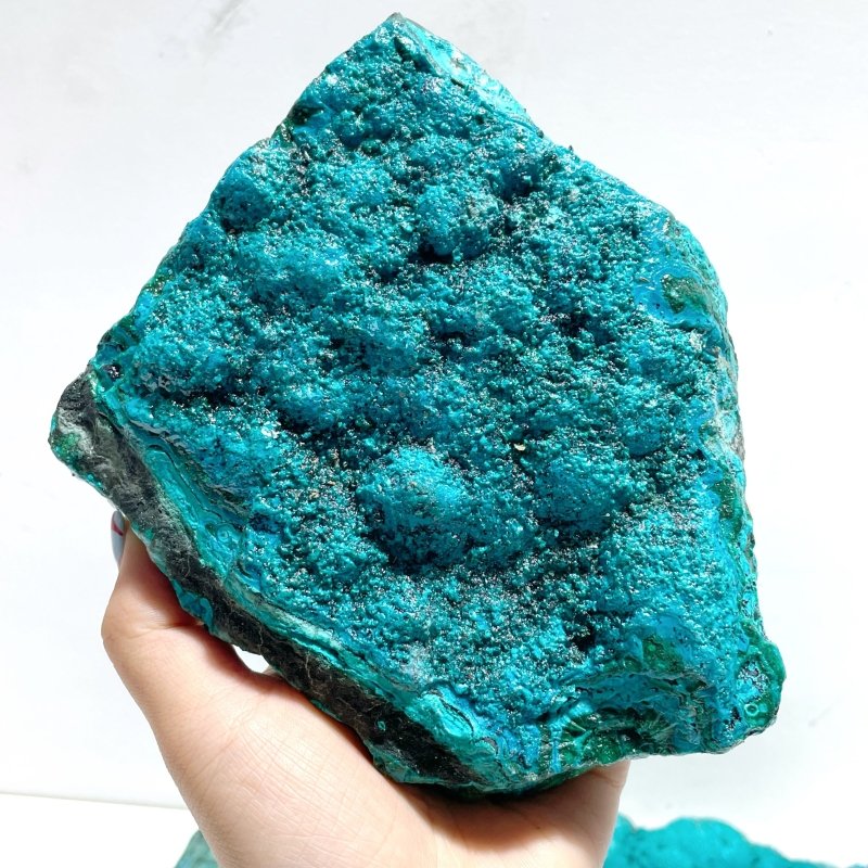 5 Pieces Chrysocolla Mixed Malachite Raw Stone Specimen - Image 6