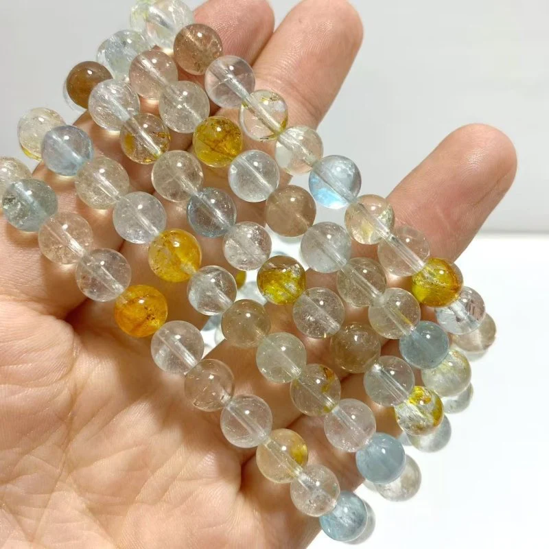 5 Pieces Colorful Topaz Bracelets 7.5mm