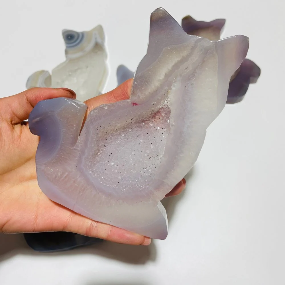 5 Pieces Geode Agate Druzy Cat Closeout - Image 2