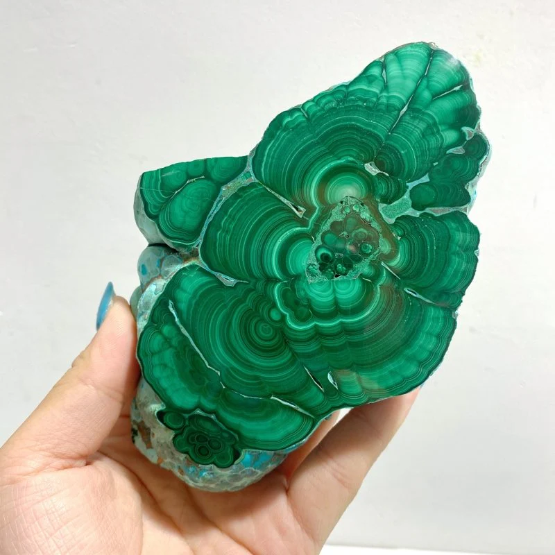 3 Pieces High Quality Beautiful Chrysocolla Mixed Malachite Slab Specimen #8 - Image 2