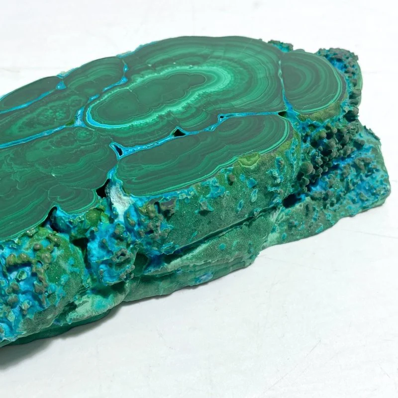 3 Pieces High Quality Beautiful Chrysocolla Mixed Malachite Slab Specimen #8 - Image 6